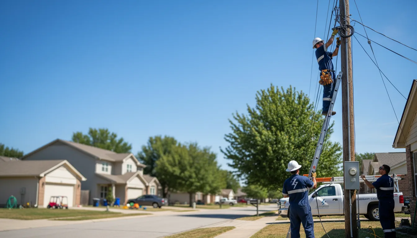 Residential electrician providing installation services in Smithton, IL